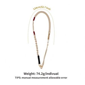 สายคล้องโทรศัพท์แบบปรับได้ ทำจากไนลอน งานแฮนด์เมด คุณภาพพรีเมียม สายยาว ป้องกันการสูญหาย ดีไซน์เรียบง่าย ทันสมัย สายคล้องโทรศัพท์แบบสะพายข้าง - Product Image 6