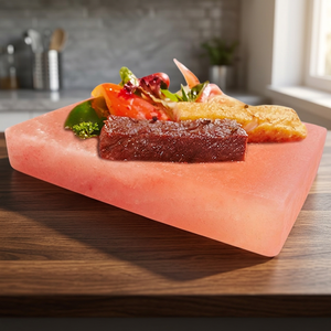 Plaque de cuisson en sel de l'Himalaya de haute qualité 2025, en forme de cercle, sculptée, pour la décoration intérieure - Product Image 1