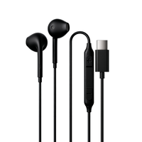 Écouteurs filaires Type-C semi intra-auriculaires avec micro, contrôle du volume, musique stéréo, écouteurs filaires Type C pour téléphone portable