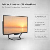 All-in-one pc desktop 24 inch met ingebouwde camera en DVD RW optische drive Intel I3 I5 I7 voor onderwijs en training