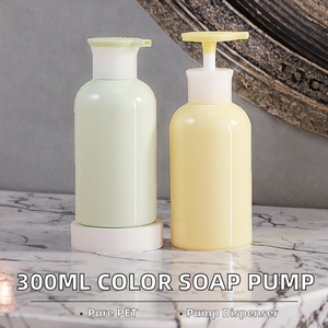 In Stock 300ml Cylinder Plastic Color <b>Hand</b> Soap Bottle Lotion Pump <b>Sprayer</b> for Body Shampoo Conditioner & Skin Care - Product Image 2