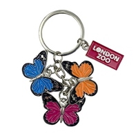 Porte-clés en métal personnalisés pour cadeaux promotionnels, OEM, animaux émaillés (Panda, Koala, Kangourou), pendentifs de sac pour souvenirs de zoo