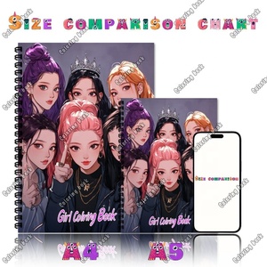 Quaderno <span class=keywords><strong>A4</strong></span> Personalizzato con Spirale per Colorare, Sketchbook Ramadan K-Pop per Bambini e Adulti, Set di Cancelleria e Materiale Scolastico - Product Image 4