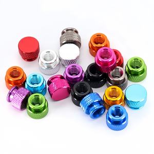 Écrou à tête moletée à visser à la main, en alliage d'aluminium 6063, usiné par CNC, couleur châssis, ordinateur, écrou à serrage manuel M3~M6 - Product Image 6