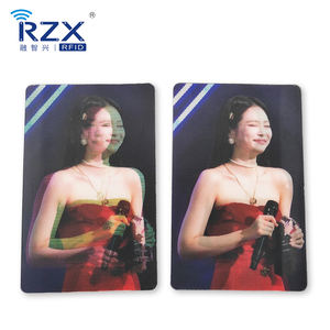 RZX ISO Fábrica Direta CR80 Personalizado Imprimível Cartão PVC Plástico <span class=keywords><strong>Lenticular</strong></span> 3D Saudação/Natal/Evento/Fã Reunião Pronto para Enviar - Product Image 2