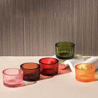 Mini pots à bougies chauffe-plat en verre style tendance, supports de bougies, décoration de la maison pour la Saint-Valentin, prix compétitif, achat en gros