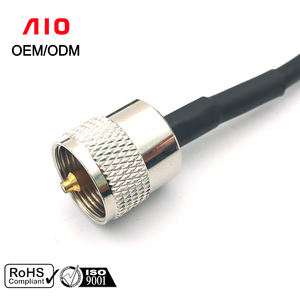 UHF ตัวเชื่อมต่อแบบจีบตัวผู้ <span class=keywords><strong>PL</strong></span>-259อะแดปเตอร์มุมขวา90องศา RG58สายโคแอกเชียลสีเงิน LMR195 RG142สำหรับใช้งาน RF - Product Image 3