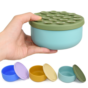 Novo Design Único Multifuncional Água E Comida <span class=keywords><strong>Dog</strong></span> <span class=keywords><strong>Bowl</strong></span> Round Silicone <span class=keywords><strong>Dog</strong></span> <span class=keywords><strong>Bowl</strong></span> com Ventosa Lick Mat <span class=keywords><strong>Lid</strong></span> - Product Image 2