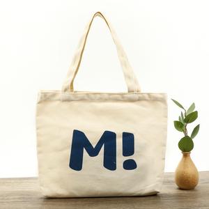 Bolsa de lona reutilizable ecológica personalizada de alta calidad, asa reforzada de algodón puro Natural para ir de compras - Product Image 1