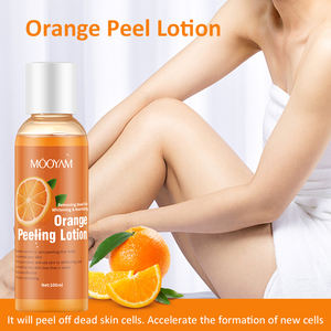 Loção corporal branqueadora para pele de laranja, loção esfoliante para remoção de pele morta, nutritiva, natural, 100ml, Mooyam, peeling de laranja - Product Image 5