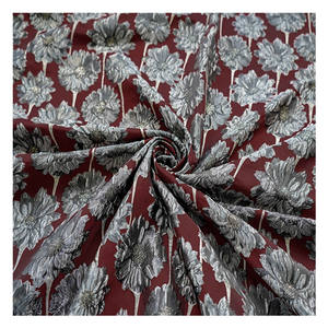 3D <span class=keywords><strong>estambre</strong></span> filigrana Lotus tejido exquisito Jacquard flor tela para vestidos - Product Image 1