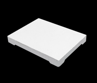 Brique réfractaire en argile à haute teneur en alumine (forme sphérique) réfractaire moyenne, sur mesure 155*115*20mm, pour four de frittage
