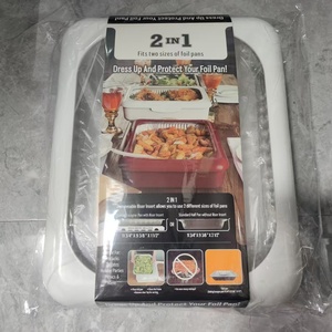 Plateau de conservation en plastique 2-en-1 avec film, idéal pour pique-nique et cuisson - Product Image 4