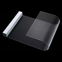 Écran LED flexible PINGCAI, écran transparent, affichage publicitaire LED, mur vidéo LED transparent