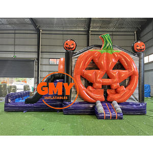 Château gonflable d'Halloween bon marché pour la location de fêtes, <span class=keywords><strong>maison</strong></span> <span class=keywords><strong>hantée</strong></span> gonflable en forme de citrouille - Product Image 4