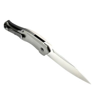 Couteau pliant en fibre de carbone, lame Wharncliffe en acier D2, manche en aluminium, incrustation triangulaire, tactique, EDC, camping, OEM - Product Image 5