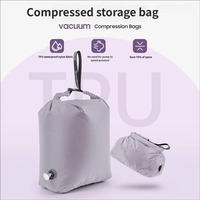 Bolsa de Compresión al Vacío Multifuncional, Expandible, Impermeable, Ligera y Moderna, de Lona de Algodón Reutilizable y Duradera, en Oferta