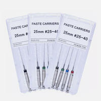 Fichiers de canal radiculaire endodontiques dentaires YP transporteurs de pâte dentaire équipements de traitement oral limes en acier inoxydable K H transporteurs de pâte