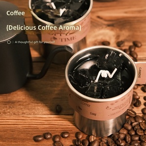 Kreative Halbhandgefertigte Paraffin-ABS Duftkerze als Dekoration für Büro und Zuhause, Geschenk, Event-Favor, Maßgefertigter Kaffeeduft-Wachstasse - Product Image 2