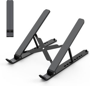 Support d'ordinateur portable pliable et réglable en aluminium, compatible avec MacBook, support portable pour ordinateur portable pour bureau - Product Image 1