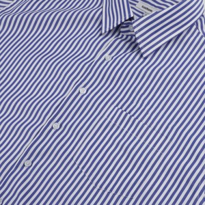<span class=keywords><strong>Chemise</strong></span> à rayures bleues personnalisée tendance, boutonnée, manches longues, col carré <span class=keywords><strong>pour</strong></span> <span class=keywords><strong>homme</strong></span>, <span class=keywords><strong>chemise</strong></span> brodée avec logo personnalisé - Product Image 4