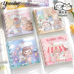 United Kingdom cute cartoon diary note book student stationery 2023 Trending b6 custom 80 sheet paper lined notebook gift set