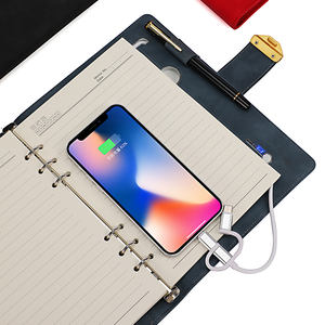 지문 인식 powerbank 노트북, 무선 기능 A5 충전 노트북, 고급 선물 세트 일기 - Product Image 5