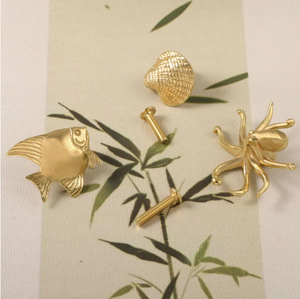 Metallhandwerk Legierung Vergoldeter Blumen-Schrankgriff Kleiderschrank-Boxgriff - Product Image 4