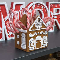 Boîte cadeau de Noël personnalisée en impression 3D, design maison en pain d'épices, boîte cadeau pour les fêtes de Noël, cadeaux et plus encore