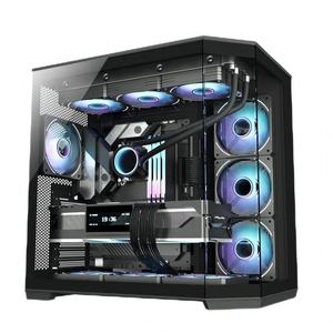 Boîtiers USB JNP ATX RGB <span class=keywords><strong>Gamer</strong></span> Boîtier d'ordinateur de <span class=keywords><strong>bureau</strong></span> Alimentation <span class=keywords><strong>Tour</strong></span> Cabinet <span class=keywords><strong>Tour</strong></span> moyenne pour PC de jeu pour joueurs avec ventilateur RGB - Product Image 3