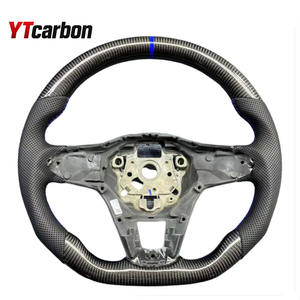 Volant forgé YTcarbon pour <span class=keywords><strong>Golf</strong></span> <span class=keywords><strong>8</strong></span> MK8 R-Line GTI <span class=keywords><strong>GTD</strong></span> GTE Arteon Tiguan Touareg POLO mise à niveau du volant - Product Image 3