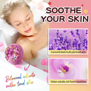 OEM SADOER Marque privée Corps Spa Donuts bombes de <span class=keywords><strong>bain</strong></span> Coffret cadeau Vente en gros Douche corporelle Bombe de <span class=keywords><strong>bain</strong></span> naturelle <span class=keywords><strong>Boule</strong></span> de sel de <span class=keywords><strong>bain</strong></span> pétillante - Product Image 4