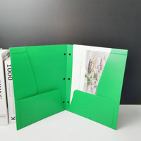 Promotions Fabricant : Dossiers de Bureau en Plastique PP Format A4, 3 Trous, pour Organiser les Documents Papier, Vert