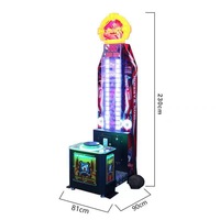 Machine de jeu d'arcade de boxe professionnelle à monnayeur, modèle Power Hammer Sport Boxing Punch Machine