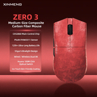 Souris de jeu optique sans fil USB à trois modes en fibre de carbone personnalisée PAW3395, prix d'usine, avec récepteur nano 8K pour ordinateur de bureau/ordinateur portable