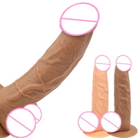 Dildo réaliste en PVC avec ventouse puissante, veines de chair réalistes, pénis artificiel, masturbateur féminin, étanche, écologique, jouets sexuels pour adultes