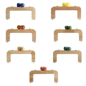 Tête en résine dorée de style vintage et poignée en diamant, cadre en bois massif, sac à main/sac à dîner de couleur bonbon en alliage de zinc sûr - Product Image 5