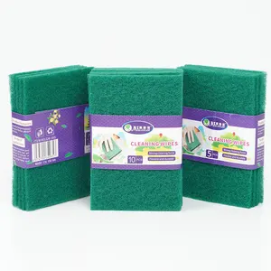 15*10*0.6CM tampon à récurer vert acrylique pour casseroles casseroles tasses nettoyage cuisine quotidien accessoires de nettoyage à domicile tampon à vaisselle