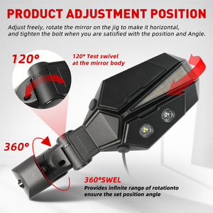 Gương chiếu hậu góc rộng lớn cho <span class=keywords><strong>Polaris</strong></span> UTV 1.75 inch CuộN Lồng nhôm bên gương với đèn LED - Product Image 3