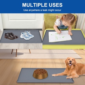Offre Spéciale 34 "X 22" Silicone anti-dérapant étanche sous le <span class=keywords><strong>tapis</strong></span> de l'évier <span class=keywords><strong>tapis</strong></span> de protection d'armoires de <span class=keywords><strong>cuisine</strong></span> <span class=keywords><strong>personnalisé</strong></span> avec trou de vidange - Product Image 4