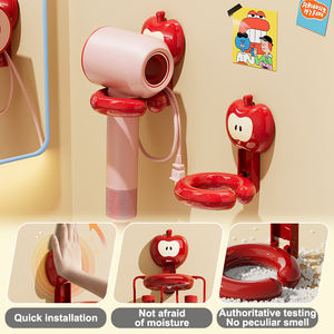 Soporte de Pared para Secador de Pelo UFORU Rangement, Organizador de Almacenamiento para Baño con Estante y Diseño de Manzana - Product Image 3