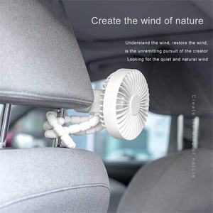 <span class=keywords><strong>พัดลม</strong></span> USB แบบชาร์จไฟได้แบบพกพาสำหรับรถเข็นเด็กมีความยืดหยุ่นพับได้ดีไซน์ให้จับปลาหมึกแบบสั่นอัตโนมัติสำหรับใช้งานกลางแจ้งสามแบบ - Product Image 2