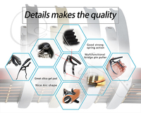 Wholesale Hot Selling Cheap Aluminum Professional Good Handfeeling Acoustic Guitar Accessories Multi Color Classic Guitar Capo