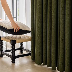 XinLan Olivgrüne Samt vorhänge 2 Paneele Set, Block Light Wärme isolierte Vorhänge für Schlafzimmer und Wohnzimmer - Product Image 1