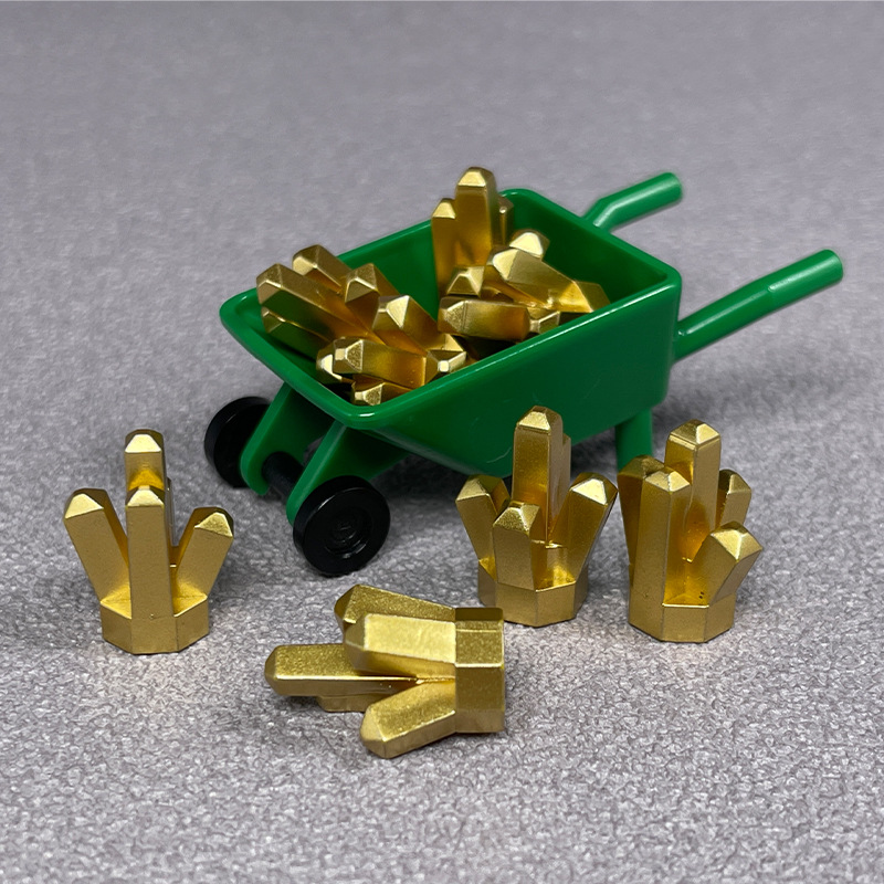 Carro verde pintado de mineral de oro x8