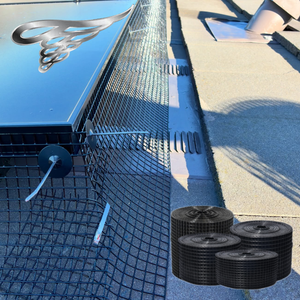 Filet <span class=keywords><strong>anti</strong></span>-oiseaux carré robuste en métal pour panneaux solaires, <span class=keywords><strong>barrière</strong></span> écologique contre les nuisibles et les pigeons, avec œillets renforcés pour toitures solaires - Product Image 1
