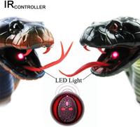 Jouet Serpent Cobra RC Électrique en Plastique à 2 Canaux avec Contrôle Infrarouge, Jouet Insecte Effrayant, Animal Mobile et Torsadant pour Farces d'Halloween