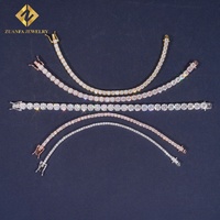 Pulsera de Tenis en Oferta, Plata de Ley 925, Chapada en Oro de 18K, Collar y Pulsera de Cadena de Tenis con Diamantes Moissanite, Tienda Grande