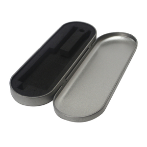 Metal Pencil Box Metal Tin Pencil Box Manufacturer Wholesale Custom 176*60*18mm Metal Pencil Case Usb Cable Earphone Bookmark Tin Box With Hinged Cover