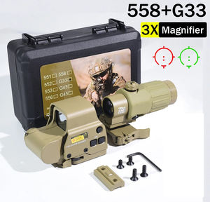 5D Era Bestseller 558 Rotpunkt-Holografisches Visier mit G33 3x Vergrößerungsglas Aluminiumlegierung Jagd Zielfernrohr Werks-Spezifikationen - Product Image 3